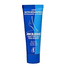 Akileïne Bleu Crème Nutri-Réparatrice Pieds Secs Tube 50ml