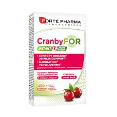 Forté Pharma CranbyFor Instant 5 Jours Confort Urinaire 3 Comprimés & 5 Gélules