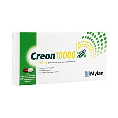 Creon 10000 150mg - 20 Harde Maagsapresistente Capsules