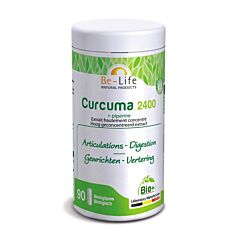 Be-Life Curcuma 2400 Bio + Piperine Articulations & Digestion 90 Gélules
