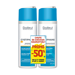 Cystiphane + Shampoing Anti-Chute 2x200ml - PROMO 2ème à -50%