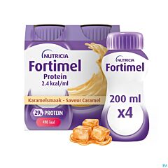 Fortimel Protein 2.4 kcal Caramel – 4x200ml
