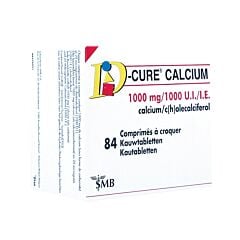 D-Cure Calcium 1000mg/1000 U.I. 84 Comprimés à Croquer