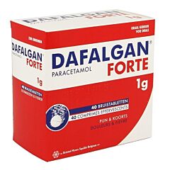 Dafalgan Forte 1g 40 Comprimés Effervescents