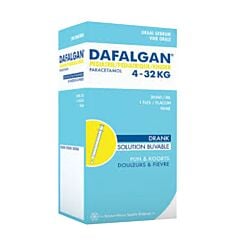 Dafalgan Pédiatrique 30mg/ml Enfants 4 à 32kg Sirop Flacon 150ml