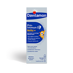 Davitamon Pro-Immun D Baby+ Système Immunitaire Flacon 7,5ml
