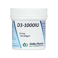 Deba Pharma D3 1000 IU 120 Softgels