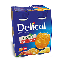 Delical Fruitdrink Multivruchten 4x200ml