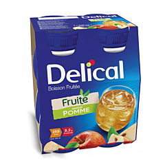 Delical Boisson Fruitée Pomme Bouteille 4x200ml