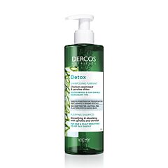 Vichy Dercos Nutrients Detox Shampooing Purifiant Cheveux & Cuir Chevelu Regraissant Vite Flacon Pompe 250ml