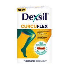 Dexsil CurcuFlex - gewrichten, spieren, kraakbeen – kurkuma, vit. C & D - 30 Capsules