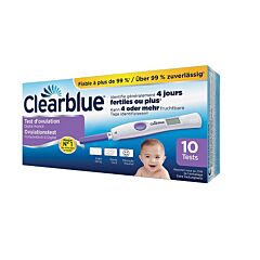 Clearblue Test d'Ovulation Digital Avancé 10 Pièces