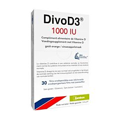 DivoD3 1000UI Vitamine D - Sinaasappelsmaak - 30 Orodispergeerbare Films