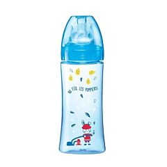 Dodie Initiation+ Biberon Bleu Pompier Anti-Colique Tétine Ronde 3 Vitesses 330ml