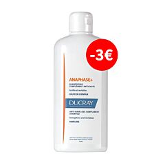 Ducray Anaphase+ Shampooing Complément Chute de Cheveux Flacon 400ml PROMO -3€