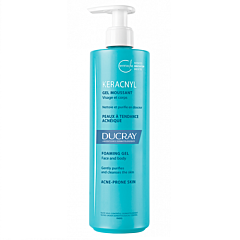 Ducray Keracnyl Gel Moussant Peaux à Tendance Acnéique Flacon Pompe 400ml