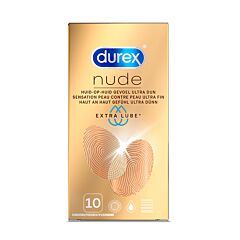 Durex Nude Extra Lubrifié 10 Préservatifs