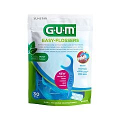 Gum Easy-Flossers Porte-Fil Dentaire Ciré 30 Pièces