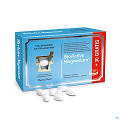 Pharma Nord BioActive Magnesium 120 Comprimés + 30 Comprimés	
