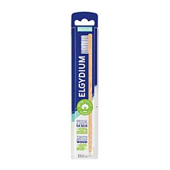 Elgydium Brosse à Dents Eco-Conçue en Bois - Medium - 1 Pièce