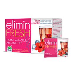 Tilman Elimin Fresh Tisane Minceur Thé Vert-Hibiscus-Fruits Rouges 24 Infusions
