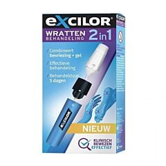 Excilor Traitement des Verrues 2-en-1 Cryoréservoir 11,5ml + Applicateur de Gel TCA-Active 1ml