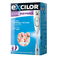 Excilor Traitement Verrues Duo Power 10mlx1,5g - 2 Produits