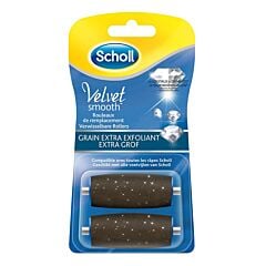 Scholl Velvet Smooth Rouleaux de Remplacement Grain Extra Exfoliant 2 Pièces