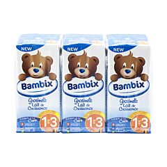 Bambix Groeimelk Natuur 1-3J 3x200ml