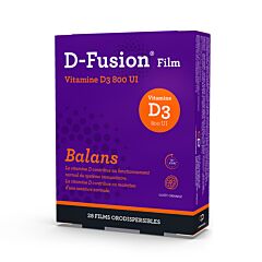 D-Fusion Film Balans Vitamine D3 800UI 28 Films Orodispersibles