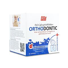Fittydent Orthodontic Reinigingstabletten 32 Stuks + Reinigingsset