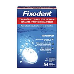 Fixodent Reinigingstabletten Kunstgebit 54 Tabletten