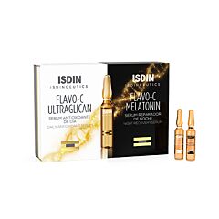 Isdin Isdinceutics Flavo-C Melatonin & Ultraglican 2x10 Ampoules