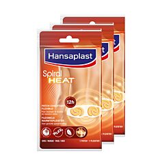 Hansaplast Spiral Heat Patch Chauffant Flexible Dos/Nuque 3 Pièces