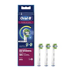 Oral-B Floss Action Brossettes pour Brosse à Dents Electrique 3 Pièces