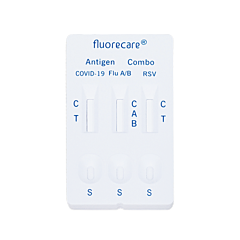 Fluorecare Auto-Test 4-en-1 : COVID/ Grippe A/B & VRS 1 Pièce