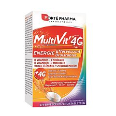 Forté Pharma MultiVit 4G Energie Effervescent 30 Comprimés Effervescents