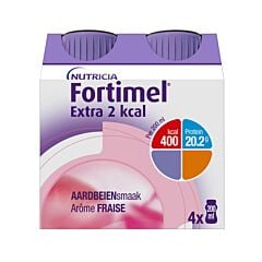 Fortimel Extra 2kcal Aardbei 4x200ml