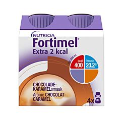 Fortimel Extra 2kcal Chocolade Karamel 4x200ml