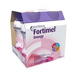 Fortimel Energy Aardbei Flesjes 4x200ml