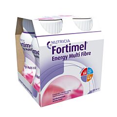 Fortimel Energy Multi Fibre Fraise Bouteille 4x200ml