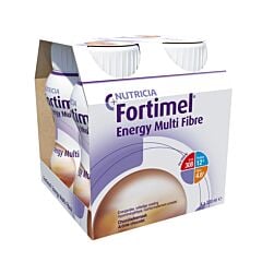 Fortimel Energy Multi Fibre Chocolade Flesjes 4x200ml