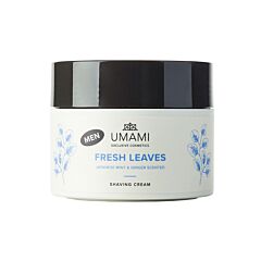 Umami Fresh Leaves Crème à Raser Menthe Japonaise & Gingembre Pot 250ml