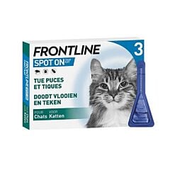 Frontline Spot On Kat Vlooien/ Teken 3x0,50ml