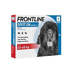 Frontline Spot-On Chiens XL 40-60kg 3 Pipettes x 4,02ml