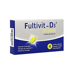 Fultivit-D3 20000IU 4 Capsules Molles