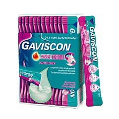 Gaviscon Antiacide Antireflux Suspension Buvable Goût Menthe 24 Sachets