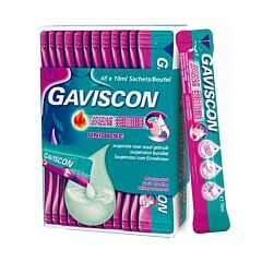 Gaviscon Antiacide Antireflux Suspension Buvable Goût Menthe 48 Sachets