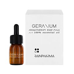 RainPharma Premium Essential Oil Geranium Flacon Compte Gouttes 30ml