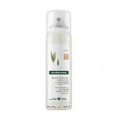 Klorane Shampooing Sec Teinté Extra-Doux au Lait dAvoine Cheveux Bruns Spray 150ml PROMO
